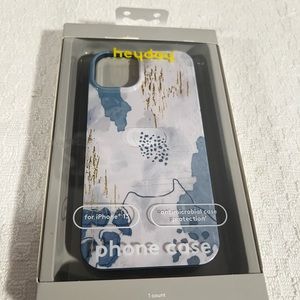 heyday Antimicrobial Phone Case For Apple iPhone 13 Blue Abstract Floral blue